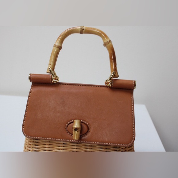 Beautiful J. Mclaughlin Irene wicker bag - Picture 11 of 15